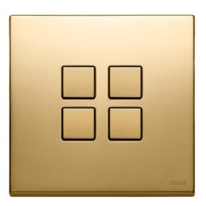 Botonera FLAT KNX 4 pulsadores blanco mate